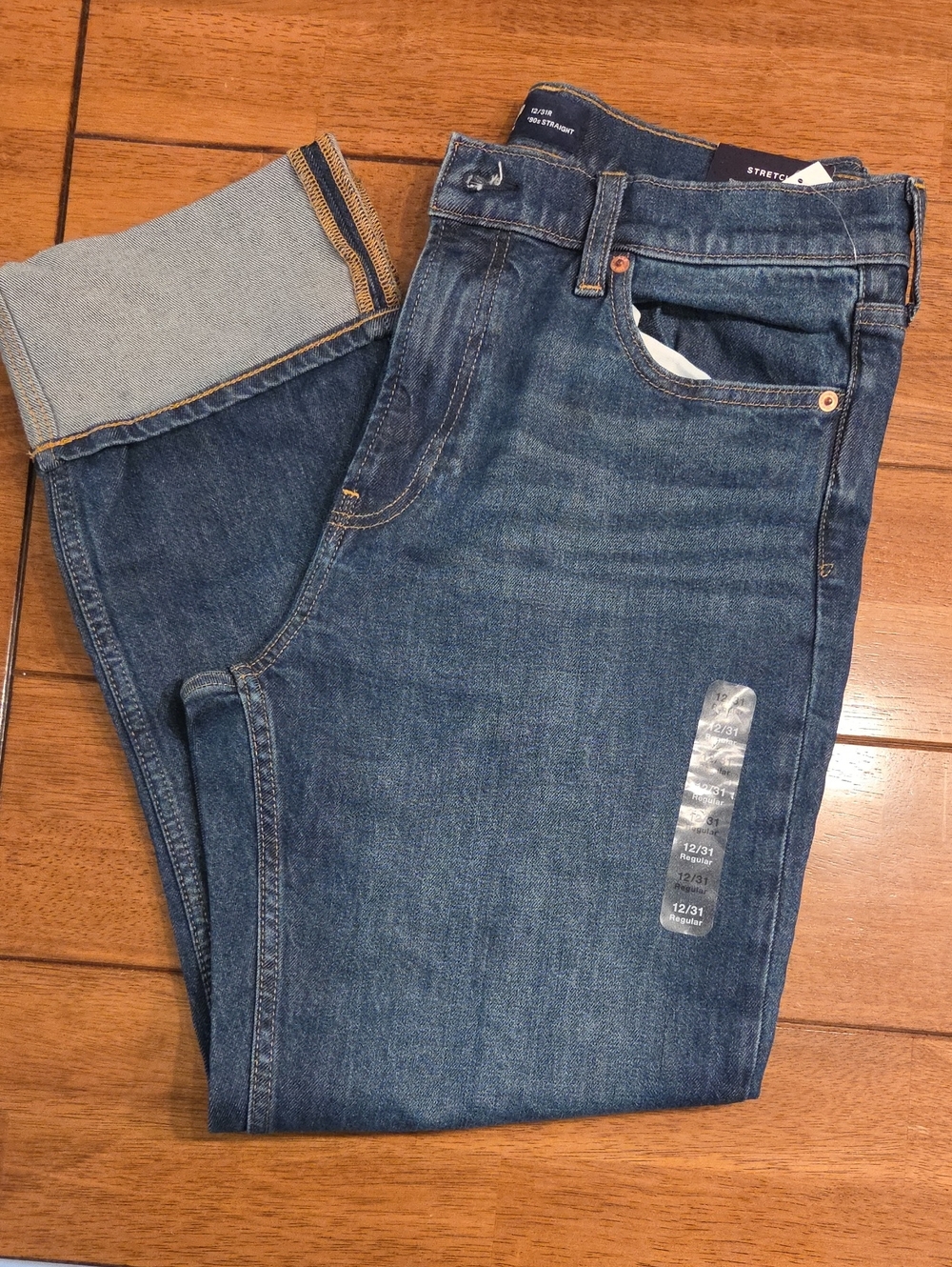 GAP Denim Womens 90s Straight Cuffed  Jeans- Size 12/31R